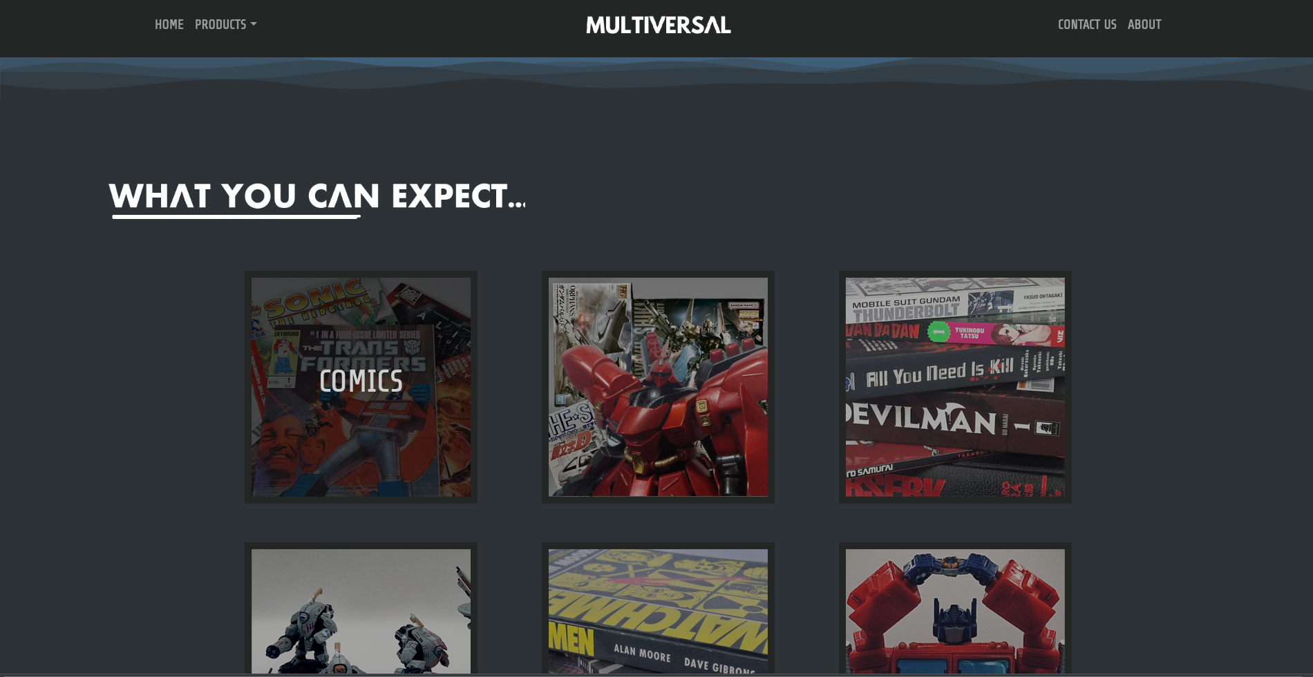 Multiversal product screen